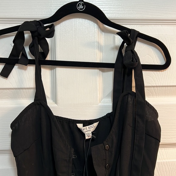 NWT Brave Soul Black Dress size Medium - Picture 2 of 5